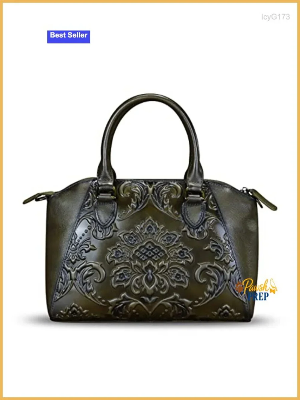 Vintage Genuine Leather Satchel Bag Women Crossbody Shoulder Handbag